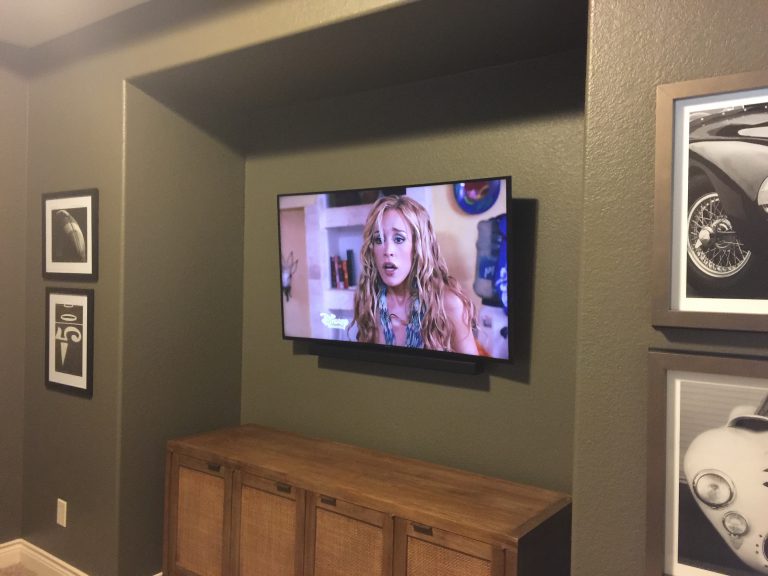 Above furniture cables hidden