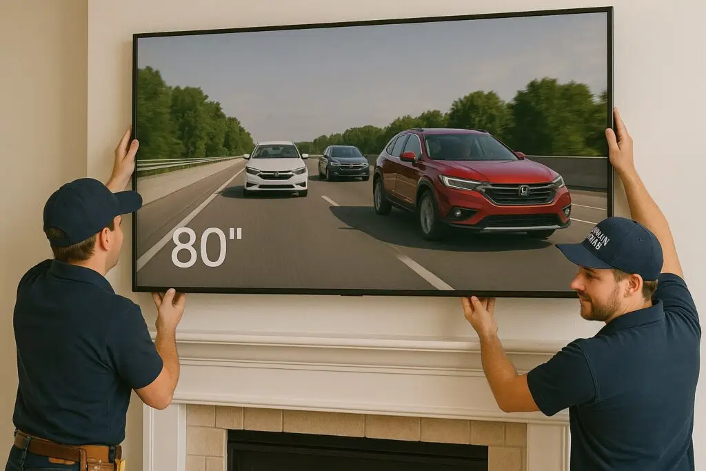 TV Mounting over fireplace